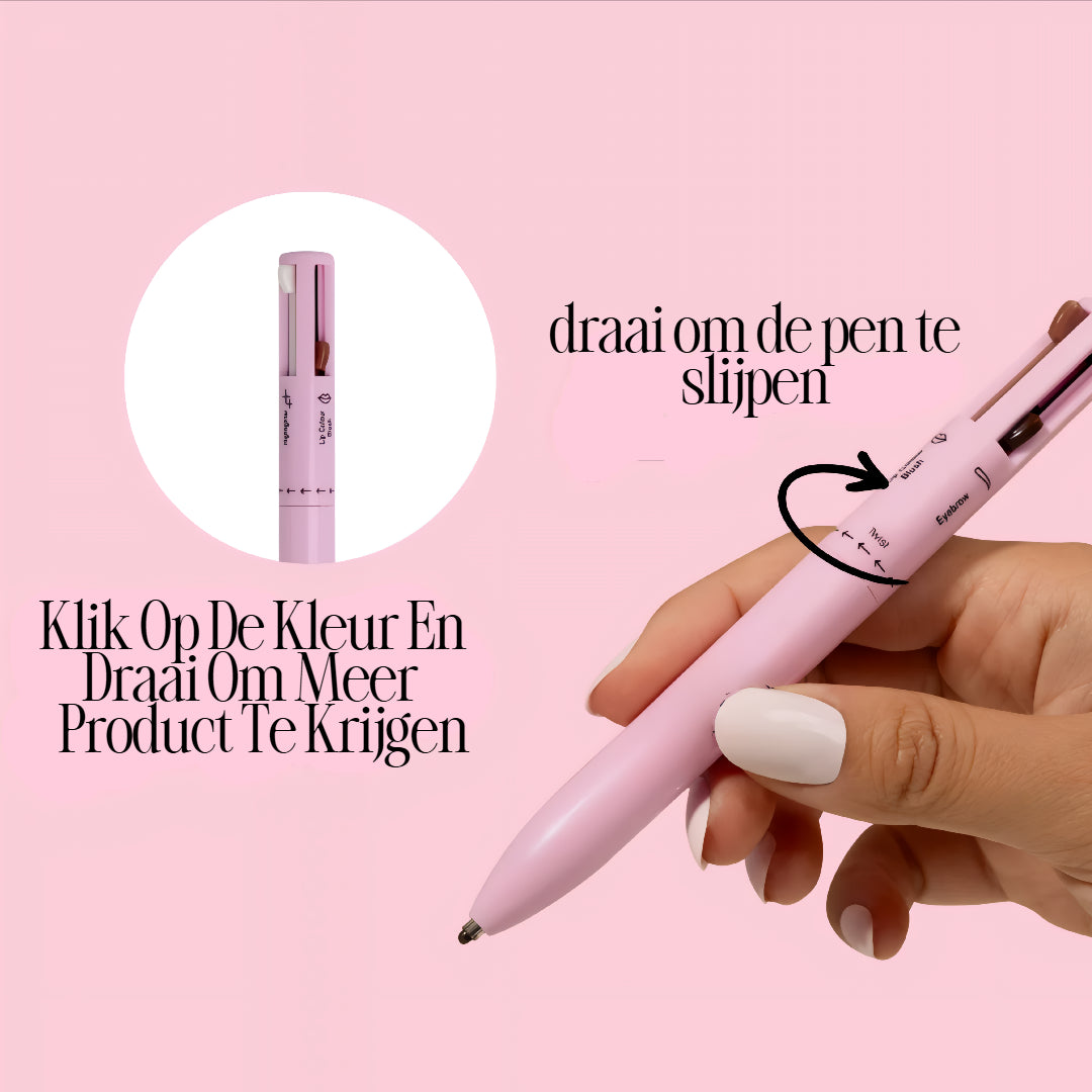 4-in-1 Makeup Pen – Lipliner, Eyeliner, Highlighter & Brow Pencil