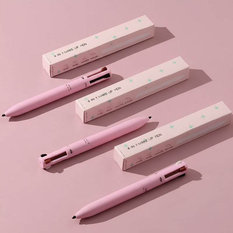 4-in-1 Makeup Pen – Lipliner, Eyeliner, Highlighter & Brow Pencil